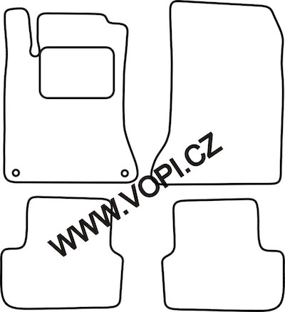 Autokoberce Mercedes B-class W246 2012- Perfectfit (2960)